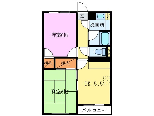 サンハイム徳倉の物件間取画像